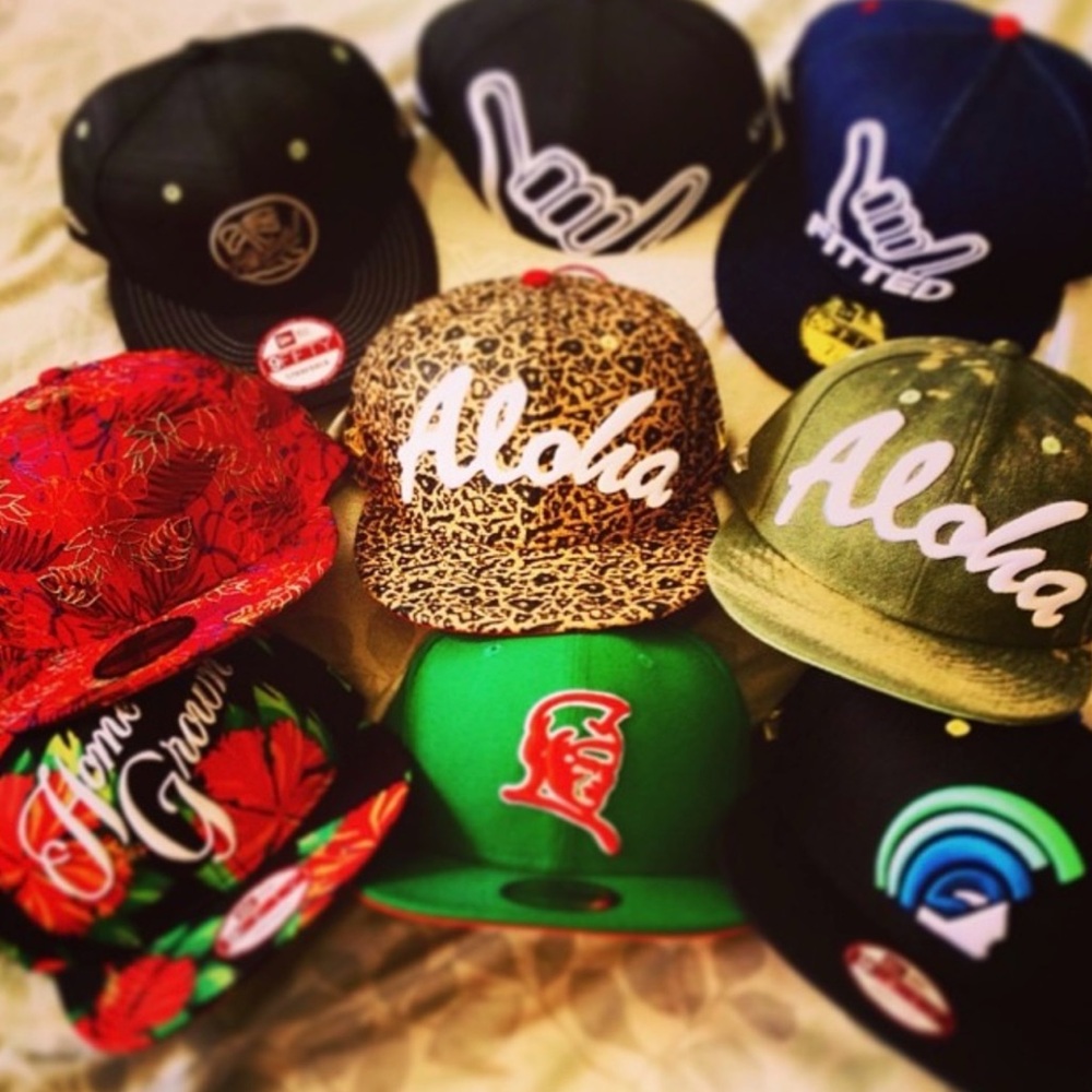 Fitted Hawaii Legacy Pack lot of 9 Hats